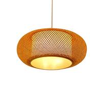 JQQJZLC Weaving Lantern lampadario retrò Arte Rattan Arte Tessitura Lampada a Sospensione Illuminazione Tessuta a Mano corridoio a Sospensione corridoio Salotto Centinaia