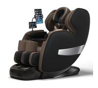JQslycdmv 4D Intelligent Zero Gravity Massage Chair, 12 Programmi Di Massaggio Advanced Recliner Chair Household Elderly Touch Screen Migliorare La Qualità Della Vita(Noir)