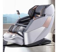 JQslycdmv 4D Poltrona Massaggiante Per Tutto Il Corpo,massaggio Alla Schiena Con Funzione Di Riscaldamento Ampio Pannello Di Controllo Touchscreen A LED Funzione Musicale Adatta Per Anziani(Gray)