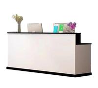 JQslycdmv Banco reception con cassetto chiudibile a chiave e vassoio for tastiera, installazione semplice, for ufficio, soggiorno, clinica(White,100cm)