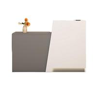 JQslycdmv Bancone Reception, Con luce a LED, cassetto con serratura e supporto per tastiera, reception di hotel, negozi di abbigliamento, pasticcerie, frutterie(White right,180cm)