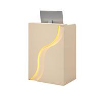 JQslycdmv Cassetto del bancone della reception a LED for la pasticceria della boutique dell'hotel(Beige,80cm)