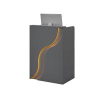 JQslycdmv Cassetto del bancone della reception a LED for la pasticceria della boutique dell'hotel(Noir,80cm)