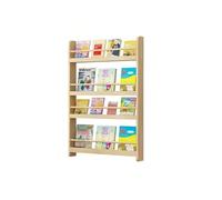 JQslycdmv Libreria Alta E Stretta Da Pavimento, Libreria In Legno Dietro La Porta, Salvaspazio, Per Libri, Camera Da Letto, Soggiorno(120CM(4))