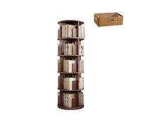 JQslycdmv Libreria Girevole In Legno A 360°, Libreria Da Pavimento Espositiva, Per Bambini, Adulti, Multiuso, Piccoli Spazi, Ufficio(161.5x45.5x30cm(5))