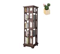 JQslycdmv Libreria Girevole In Legno Massello, Rotazione A 360°, Librerie Strette Per Camera Da Letto, Ufficio(Fifth floor(5))