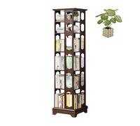 JQslycdmv Libreria Girevole, Libreria Girevole A 360°,Quadrata Da Pavimento, Per Espositori Di Libri, CD(Sixth floor(6))