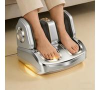 JQslycdmv Massaggiatore Plantare 4D Con Compressione D'aria Per I Polpacci E Funzione Riscaldante Massaggio Con Rulli Per La Pianta Del Piede Riutilizzabile Dimensioni Compatte(Gray)