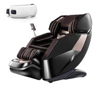 JQslycdmv Poltrona Massaggiante 4D Di Lusso, A Gravità Zero Riscaldata Massaggio Completo Del Corpo Con Diverse Tecniche Adatta A Chi Sta In Piedi O Seduto Per Lunghi Periodi Di Tempo(Noir)