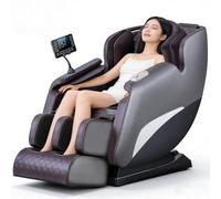 JQslycdmv Poltrona Massaggiante A Gravità Zero, movimento 2D Airbag Per Tutto Il Corpo+rullo Per I Piedi 6 Programmi Automatici Riscaldamento Della Vita Divano Massaggiante Di Lusso Per La Casa(Noir)