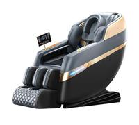 JQslycdmv Poltrona Massaggiante A Gravità Zero, movimento 2D Airbag Per Tutto Il Corpo+rullo Per I Piedi 6 Programmi Automatici Riscaldamento Della Vita Divano Massaggiante Di Lusso Per La Casa(Noir)