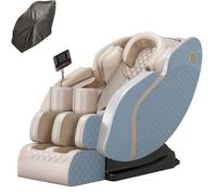 JQslycdmv Poltrona Massaggiante Con Massaggio Plantare, Massaggio Lombare Riscaldato Alla Schiena E Poltrona Reclinabile Con Musica Bluetooth E Modalità Automatica(Blue)