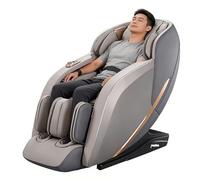 JQslycdmv Poltrona Massaggiante,copertura Completa Dalla Colonna Cervicale Alla Pianta Dei Piedi Massaggio Del Core 72 Set Di Airbag Guide Lunghe A L Adatta A Ufficio/studio(Gray)