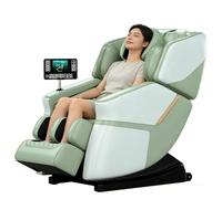 JQslycdmv Poltrona Massaggiante Di Livello Commerciale, gravità Zero Profonda Massaggio Gambe Diversi Programmi Di Massaggio Controllo A Manopola Pelle Resistente All'usura(Groen)