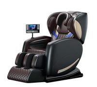 JQslycdmv Poltrona massaggiante di piccole dimensioni, massaggio completo del corpo poltrona reclinabile sospesa massaggio ai piedi massaggio ai polpacci con airbag adatta agli anziani(Noir)