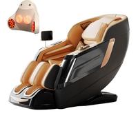 JQslycdmv Poltrona Massaggiante, manipolatore 4D Airbag Avvolgente Per Tutto Il Corpo Riscaldamento Per Vita E Gambe Controllo Vocale Intelligente Esperienza A Gravità Zero