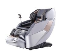 JQslycdmv Poltrona Massaggiante,massaggio Con Movimento 4D Per Tutto Il Corpo Funzione Di Riscaldamento Sospensione A Gravità Zero Musica Bluetooth Adatta Per Uso Domestico/ufficio(Gray)