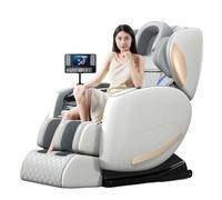 JQslycdmv Poltrona massaggiante per i piedi, poltrona relax a gravità zero airbag per tutto il corpo 6 programmi automatici riscaldamento per vita e fianchi divano per massaggi domestici(Gray)