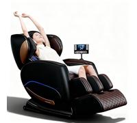 JQslycdmv Poltrona massaggiante per la schiena con massaggio sospeso, zona vita e fianchi riscaldata e diverse tecniche di impastamento adatta a chi sta in piedi o seduto per lunghi periodi(Bruin)