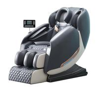 JQslycdmv Poltrona massaggiante, poltrona reclinabile shiatsu a gravità zero, funzione sonno, esclusivo design per massaggio alle braccia, 9 modalità di massaggio automatiche(Gray)