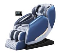 JQslycdmv Poltrona massaggiante, poltrona reclinabile shiatsu a gravità zero, funzione sonno, esclusivo design per massaggio alle braccia, 9 modalità di massaggio automatiche(Blue)