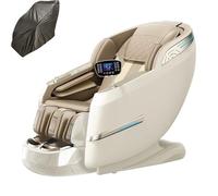 JQslycdmv Sedia Di Massaggio, Sedia Di Massaggio Elettrico Motorizzato Multifunzionale Caldo Comprimere Casa Zero Gravità Anziani Leisure Touch Screen Pendolare 4D