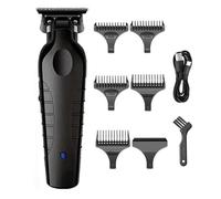 JQUAL Tagliacapelli da uomo, tagliacapelli senza fili da barbiere 0 mm Zero Gapped Carving Clipper Professionale Finitura Elettrica Macchina da Taglio