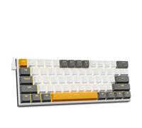 JQVDE Adatto for Tastiera da Gioco Meccanica USB Z11 con Interruttore Rosso, 61 Tasti, for Giocatori, Russo, Brasiliano, Portoghese, Adatto for Computer, PC, Laptop(Z11-WG-EN)