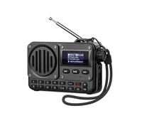 JQVDE Altoparlante Bluetooth Super Portatile con Radio FM, Display LCD, Antenna, Ingresso AUX, Disco USB, Scheda TF, Lettore MP3