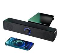 JQVDE Altoparlanti for Computer, PC Sound Box, Soundbar alimentata Tramite USB, Altoparlante Bluetooth cablato e Wireless, Adatto for sistemi Audio Surround da Gioco su PC(Wired Version)