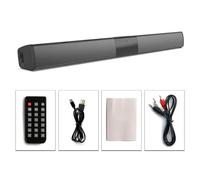 JQVDE Altoparlanti Soundbar, Bluetooth 5.3, Soundbar Stereo Surround Sound Home Cinema con Telecomando, Supporto RCA AUX TF-Card