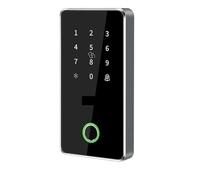 JQVDE App Smart Lock Controllo Accessi Tastiera Lettore Metallo Impronta Digitale Esterno NFC Bluetooth RFID Passcode Card Ip67 Impermeabile(TT101-TT-Gray)