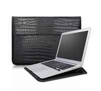 JQVDE Borsa for Laptop Adatta for MacBook Air PRO 13 Custodia M1 M2 Supporto for Notebook Custodia in Pelle PU da 11 14 15 15,6 Pollici Borsa for Tablet for Computer(Brown,14-15.6 inch)
