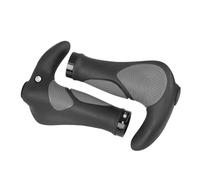 JQVDE Comode manopole for bicicletta in gomma integrate for MTB, poggiamano da ciclismo, montagna(BGP-111 Red)