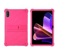 JQVDE Custodia Antiurto in Silicone for airbag Adatta for Blackview Mega 2 Custodia for Tablet da 12" PC con Supporto Regolabile Multi-Angolo Funda(Rose)