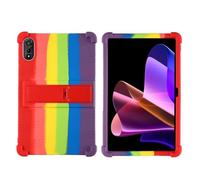 JQVDE Custodia Antiurto in Silicone for airbag Adatta for Blackview Mega 2 Custodia for Tablet da 12" PC con Supporto Regolabile Multi-Angolo Funda(Rainbow)