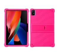 JQVDE Custodia Antiurto in Silicone for airbag Adatta for TCL NxtPaper Tab 11 9166G 9466X 10.95 Tablet Custodia con Supporto Regolabile Multi-Angolo(Rose Red,Tab 11 9166G)