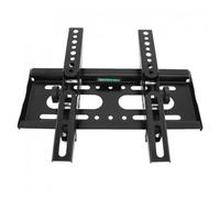 JQVDE Staffe per montaggio a parete per TV regolabili da 25 kg Supporto per telaio TV a schermo piatto Inclinazione di 15 gradi con livello per monitor LCD LED da 14-42 pollici