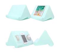 JQVDE Supporto for Cuscino Supporto for Telefono Supporto for Tablet Leggero Supporto for Lettura in Spugna Cuscino for poggiapiedi Adatto for iPad Supporto for Lettura e Visione del Telefono(Green)