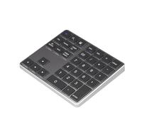 JQVDE Tastierino numerico Bluetooth Wireless da 2,4 GHz K35 Tastierino numerico USB C Ricaricabile Adatto for Tastiera Digitale iOS Android Windows(Silver)