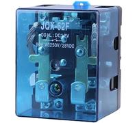 JQX-62F 80A 120A High-Power Relay DC12V DC24V DC48V AC220V Silver Plating Contactor Copper Coil Fire Resistance Shell Relay(AC220V)