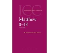 Jr. Allison, Da Commentary on Matthew Viii-XVIII: A Critical (Copertina rigida)