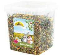 JR Farm Flower Dream 380 g in secchio (erbe per conigli nani e roditori, alimenti complementari)