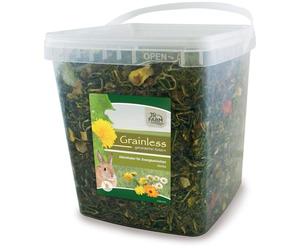 JR FARM Grainless Herbs - Coniglio nano, secchio da 5 l = 1 kg