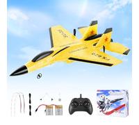 Jradse Aereo Telecomandato, 2.4 GHz Aereo RC, 2 Modalità di Avvio Aerei Telecomandati con Sistema di Volo Giroscopico a 3 Assi, Luce Notturna a LED e Ricarica USB per Principianti e Bambini