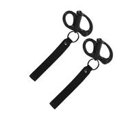 JRAIYBZ Grillo a sgancio rapido per maschera SCBA (2 pezzi) - Grillo a scatto in acciaio inossidabile 316 di grado marino con manico in pelle per accessori per vigili del fuoco, sartiame, immersioni