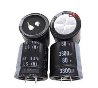 JRBJWYVV Condensatore a scatto PSU 80 V LS 30 x 30 mm, 80 V 3300 uF, 80 V 3300 uF, 2 pezzi/10 pezzi (10 pezzi 3300 uf 80 v)