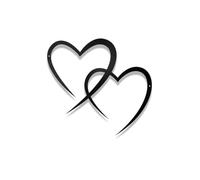 JRBNIT Squisita Decorazione da Parete in Metallo a Forma di Cuore Intrecciato, Sculture da Parete for Aggiungere Un Tocco di Romanticismo alla Camera da Letto e al Soggiorno(30cm/11.8in)