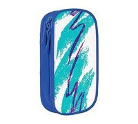 JRBWTDBW 90'S Cup Design Astuccio per Studenti Ragazze Ragazzi Grande Capacità Adulto Pen Maker Matita Pouch Organizzatore Ufficio Semplice Durevole Multifunzionale Matita Bag, Blu, Taglia unica,