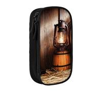 JRBWTDBW American West Rodeo Astuccio per studenti ragazze ragazzi grande capacità adulto penna maker matita astuccio organizzatore ufficio semplice durevole astuccio multifunzionale, Nero , Taglia